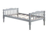 Homestead Gray Finish Twin/Twin Bunk Bed Model BD00864 By ACME Furniture